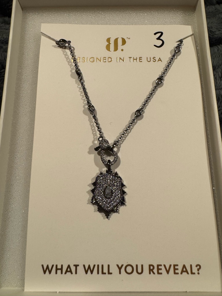 Lumina Shield Pendant Necklace - Hematite